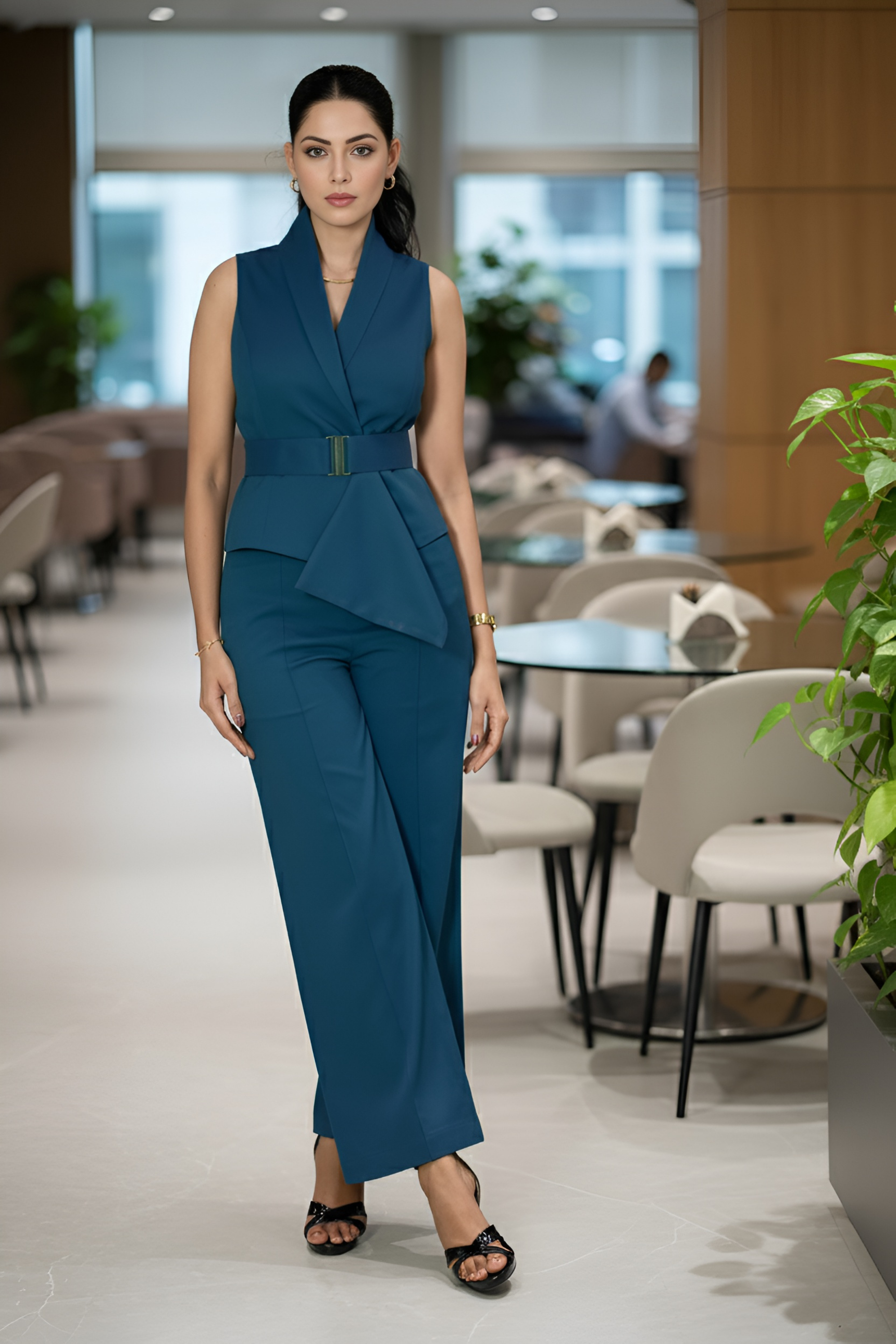 Teal Waist Coat & Trouser – Timeless Elegance